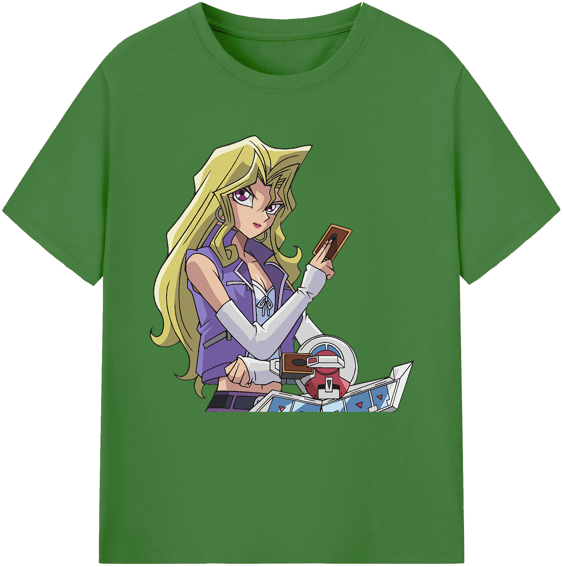 （画像用） 遊☆戯☆王 Yu-Gi-Oh! レディースカジュアルプリントTシャツ（綿100％）